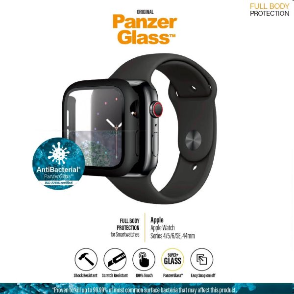 Temperált védőüveg tokkal PanzerGlass for Apple Watch SE/6/5/4 44 mm