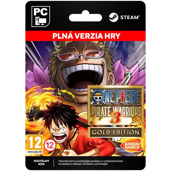 One Piece: Pirate Warriors 3 (Gold Kiadás) [Steam] - PCCD-Kulcsok > Akciójátékok