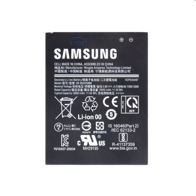 Samsung EB-BG525BBE eredeti akkumulátor Galaxy Xcover 5 számára Li-Ion 3000 mAh (Service Pack)Töltés > Akkumulátorok