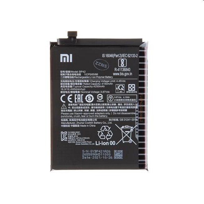 Eredeti Akkumulátor for Xiaomi Mi 11 Lite (4250mAh)Töltés > Akkumulátorok