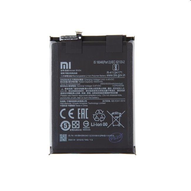 Eredeti Akkumulátor for Xiaomi Redmi 9 és Redmi Note 9 (5020mAh)Töltés > Akkumulátorok