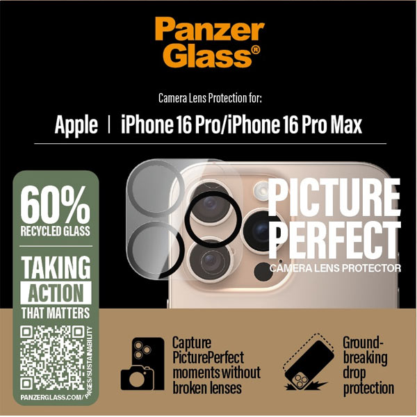 PanzerGlass lencsevédő Hoops Apple iPhone 16 Pro/16 Pro MaxVédelem > Védőüvegek és fóliák