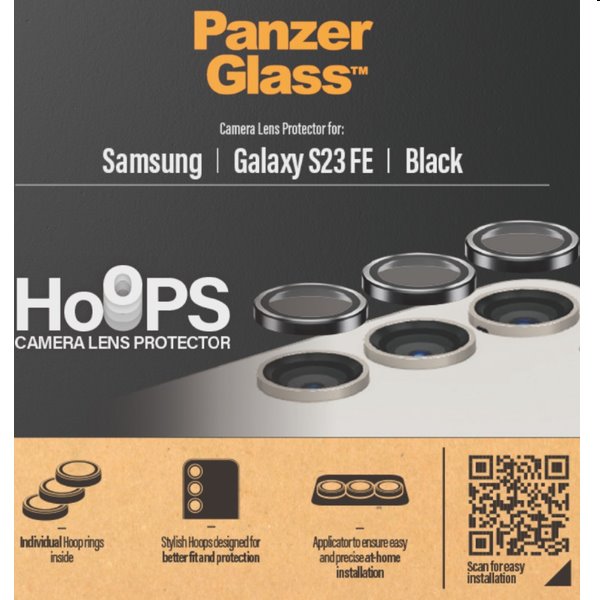 PanzerGlass védőtok a fényképezőgép lencséjére Hoops  Samsung Galaxy S23 FE számáraVédelem > Védőüvegek és fóliák