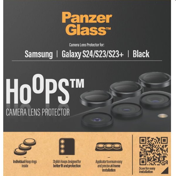 PanzerGlass Hoops védőtok a fényképezőgép lencséjére Samsung Galaxy S24 /S23/S23 Plus számáraVédelem > Védőüvegek és fóliák