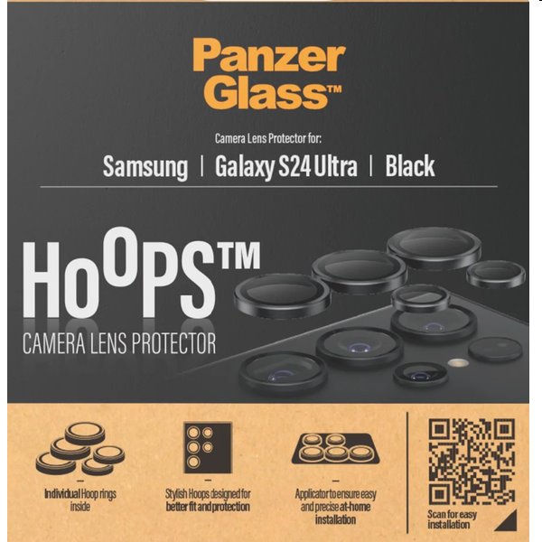 PanzerGlass Hoops védőtok a fényképezőgép lencséjére Samsung Galaxy S24 Ultra számáraVédelem > Védőüvegek és fóliák