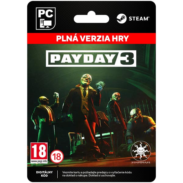 Payday 3 [Steam] - PCCD-Kulcsok > Akciójátékok