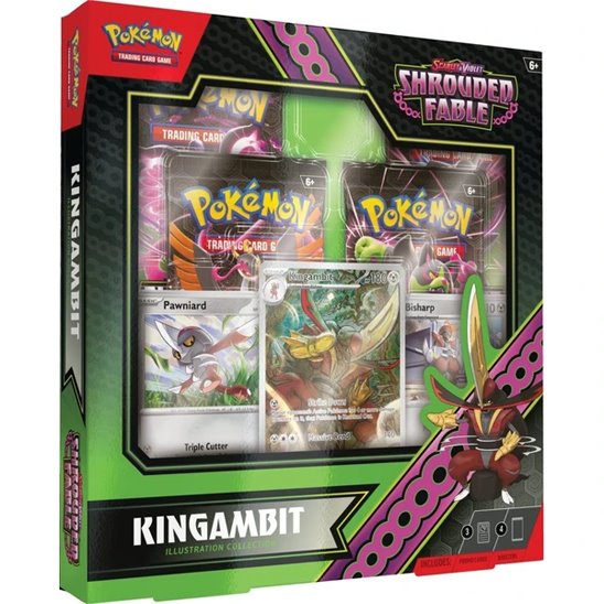 PKM Scarlet & Violet Shrouded Fable Kingambit Illustration Collection (Pokémon)Gyűjthető kártyák > V & V Star & V Max Box