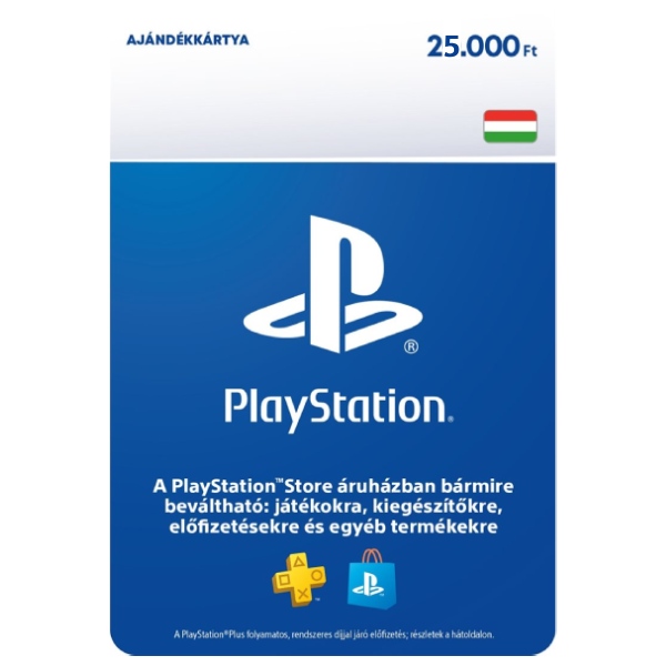 PlayStation Store ajándékkártya 25000 FtPlayStation 5 > PlayStation digital