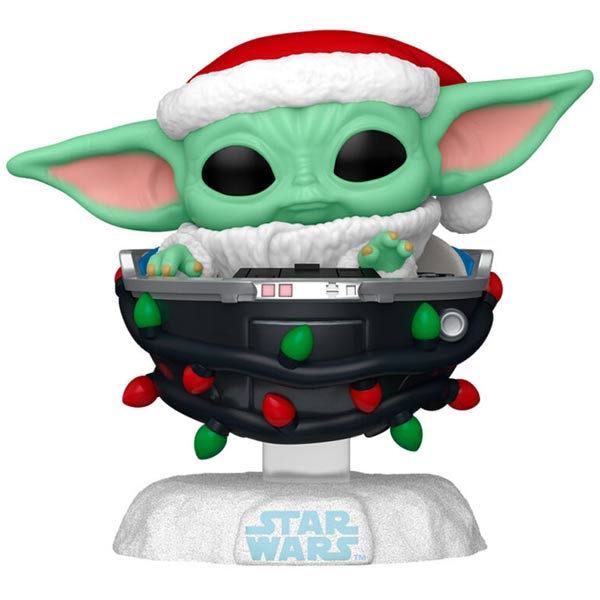 POP! Grogu with Santa Hat in Pram (Star Wars)Funko POP > Star Wars