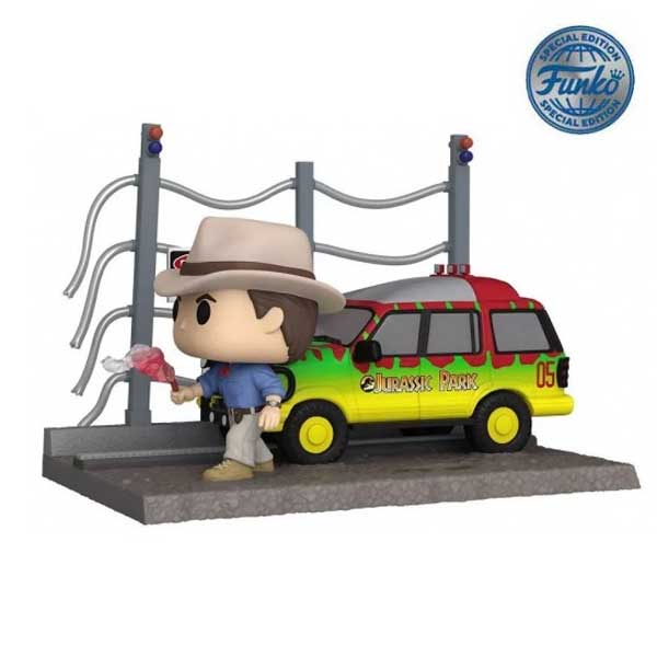 POP! Moments: T Rex Breakout: Doctor Alan Grant (Jurassic Park) Special Kiadás figuraFunko POP > Rides & Towns & Moments