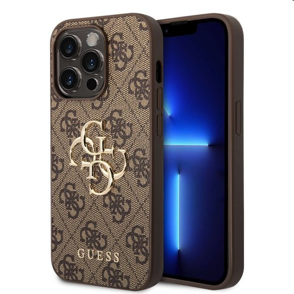 Guess PU 4G Metal Logo tok iPhone 15 Pro Max. számára barnaVédelem > Tokok