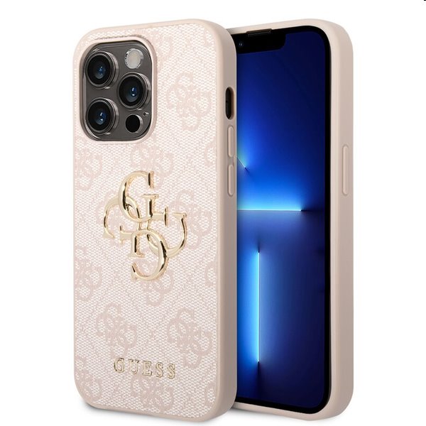 Guess PU 4G Metal Logo tok iPhone 15 Pro. számára rózsaszínVédelem > Tokok