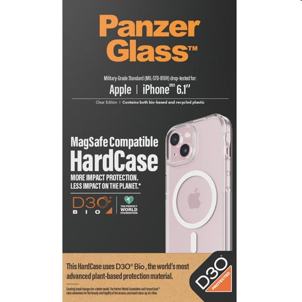 PanzerGlass HardCase D3O tok MagSafe-vel Apple iPhone 15 számáraVédelem > Tokok