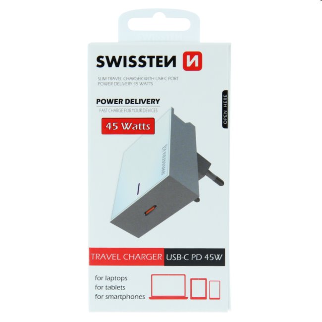 Gyorstöltő Swissten Power Delivery 3.0  Apple  USB-C