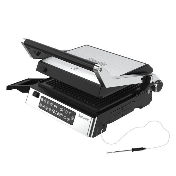 Salente FlamePro kontakt grill külső hőmérséklet-mérőszondávalHáztartási gépek > Ételkészítés