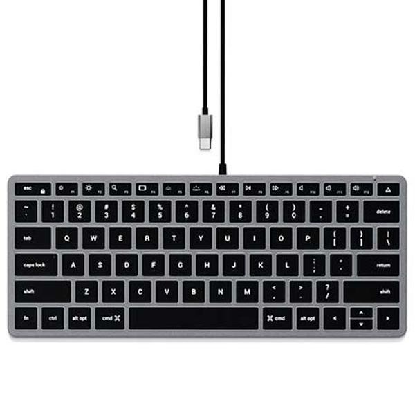 Satechi billentyűzet Slim W1 Vezetékes Backlit Keyboard Mac számára