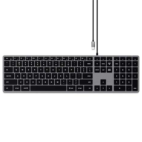 Satechi billentyűzet Slim W3 Vezetékes Backlit Keyboard Mac számára