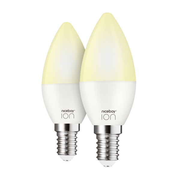 LED smart izzókészlet Niceboy ION SmartBulb Ambient E14 Set (2 db)Smart > Intelligens világítás