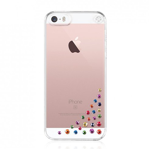 Swarovski tok Diffusion for iPhone SE/5s/5 - Rainbow MixVédelem > Tokok