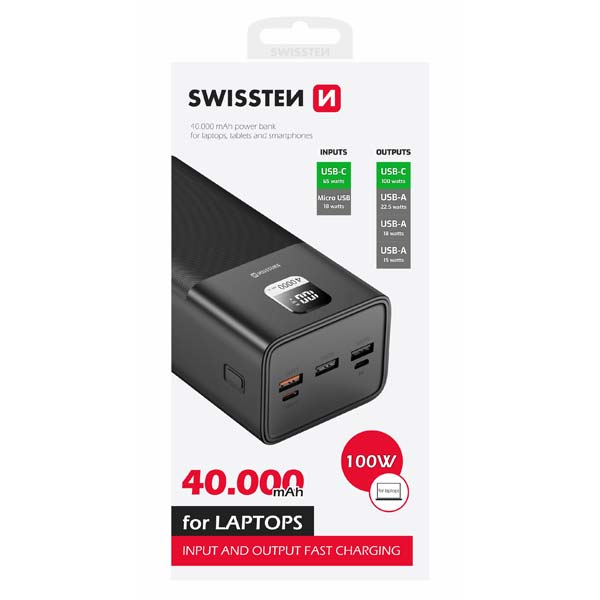 Swissten Power Line Powerbank 40000 mAh 100W