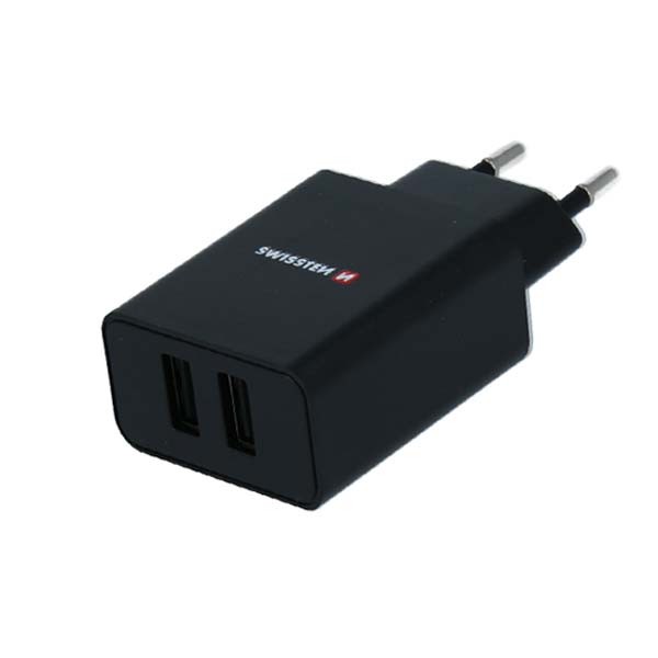 Hálózati adapter Swissten Smart IC 2x USB 2