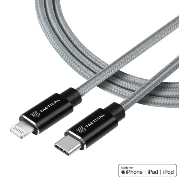 Tactical kevlár USB-C/Lightning MFI kábel