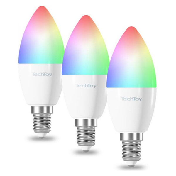 TechToySmart Bulb RGB 6W E14 ZigBee 3pcs készlet - PCSmart > Intelligens világítás