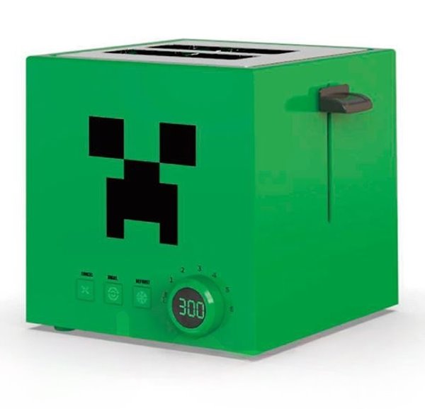 Kenyérpirító Creeper Square (Minecraft)Játék merchandise > Háztartási gépek