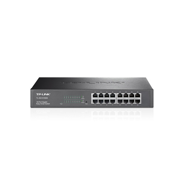 TP-Link TL-SG1016DE 16-Port Gigabit Easy Smart Network SwitchWIFI routerek és bővítők > Switch