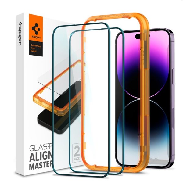 Edzett üveg Spigen tR Align Master for Apple iPhone 14 Pro Max