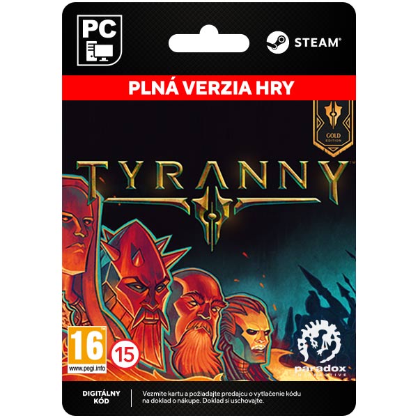 Tyranny (Gold Kiadás) [Steam] - PCCD-Kulcsok > RPG