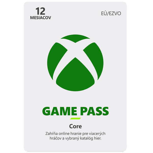 Xbox Game Pass Core 12 hónapos előfizetés CD-KeyXbox One > Xbox digital