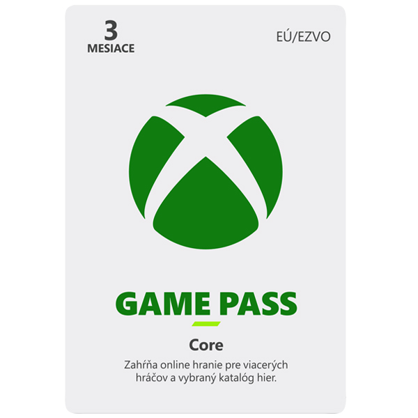 Xbox Game Pass Core 3 hónapos előfizetés CD-KeyXbox One > Xbox digital