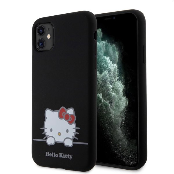 Hello Kitty Liquid Silicone Daydreaming Logo hátlapi tok pre Apple iPhone 11