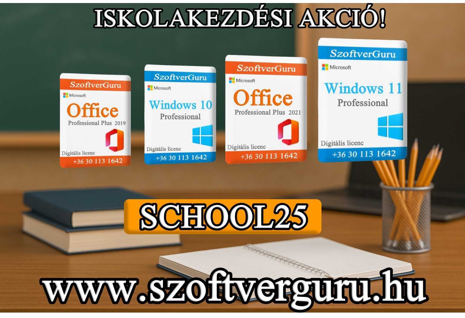 Iskolakezdési szoftver akciók